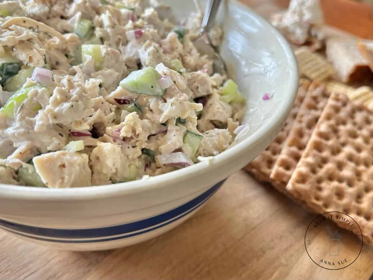 How Make Dill Chicken Salad With Mayo or Greek Yogurt!