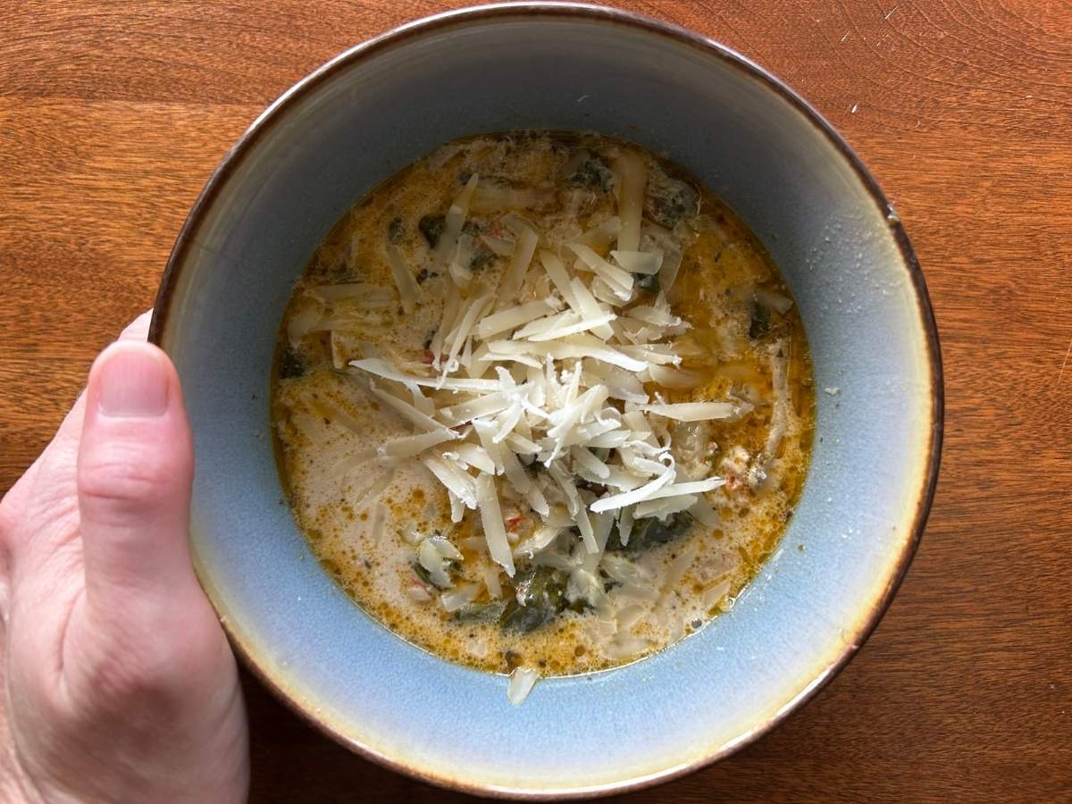 How To Make a Creamy Tuscan Chicken Soup with Heavy Cream