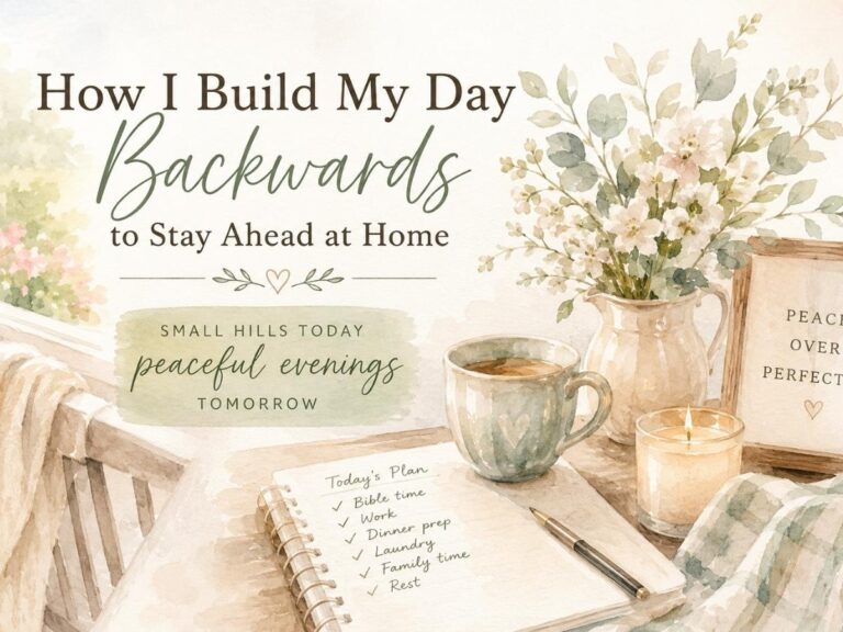 How I Build My Day Backwards to Stay Ahead at Home