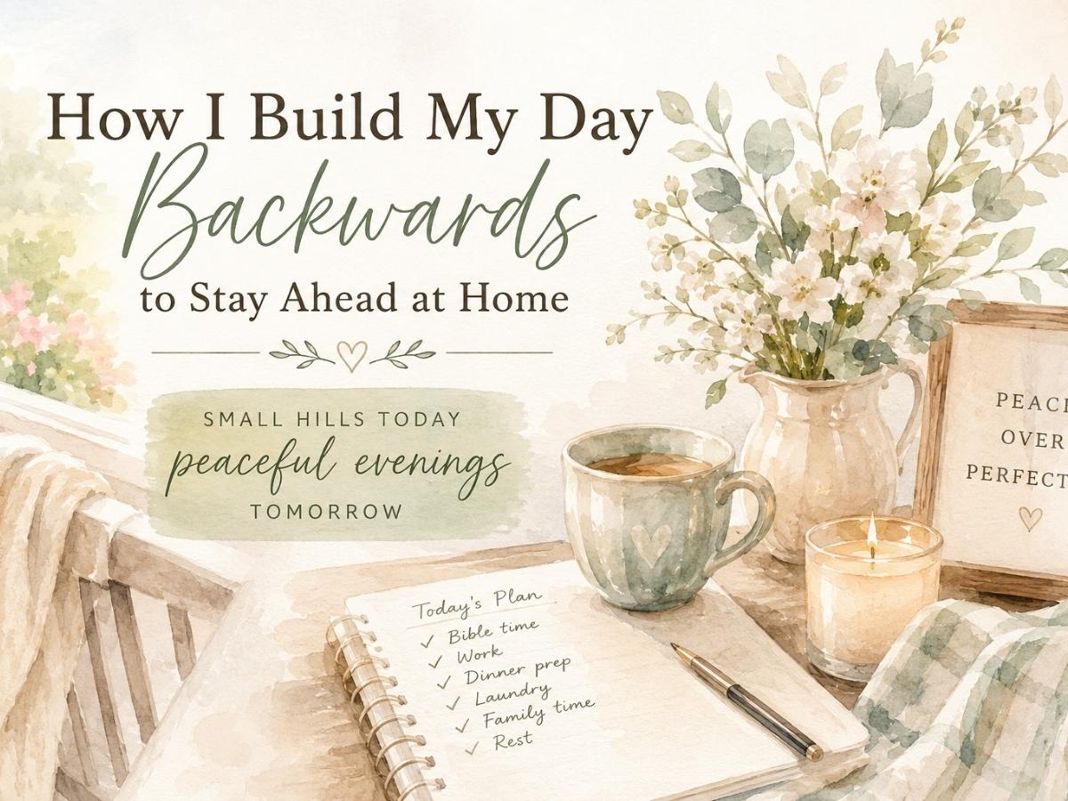 How I Build My Day Backwards to Stay Ahead at Home