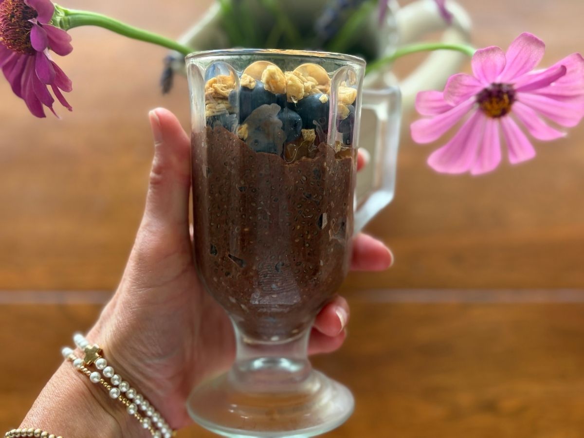 Chocolate Chia Seed Pudding Bowl (Easy Make-Ahead Breakfast)