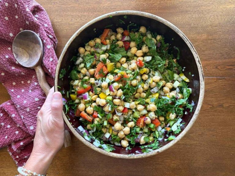 Fresh Chickpea Salad Recipe